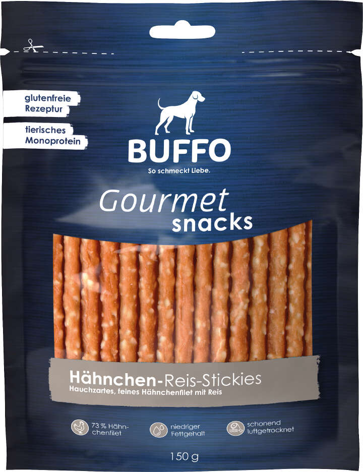 BUFFO Gourmet Snacks Hähnchen-Reis Stickies